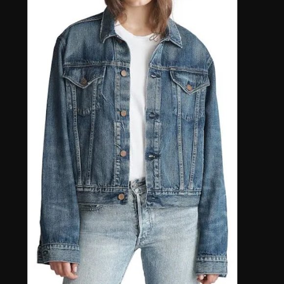 POLO RALPH LAUREN Denim Jean Trucker Jacket L